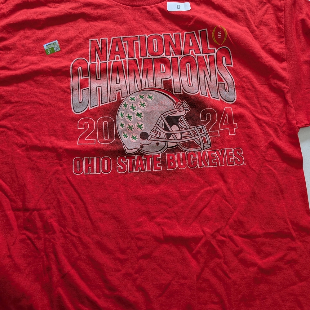 Blue 84 Red Ohio State Buckeyes National Champions T-Shirt